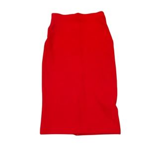 H&M Stretchy Red Pencil Skirt